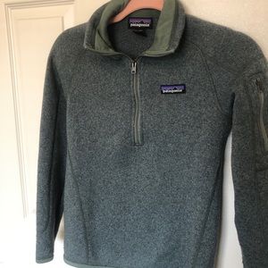1/4 Zip Dark Green Better Sweater!